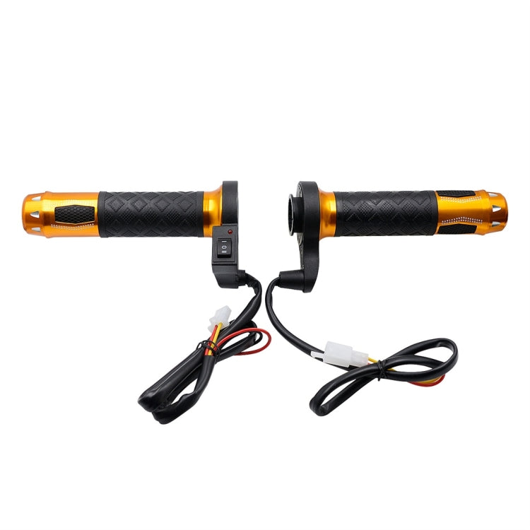 CS-764A1 12V Motorcycle Scooter Aluminum Alloy Electric Hand Grip Cover Heated Grip Handlebar