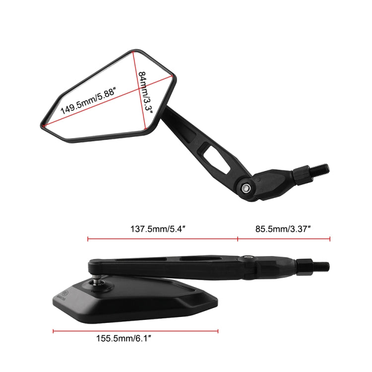 Motorcycle Modified Universal Rear View Mirror Set, MB-MR017