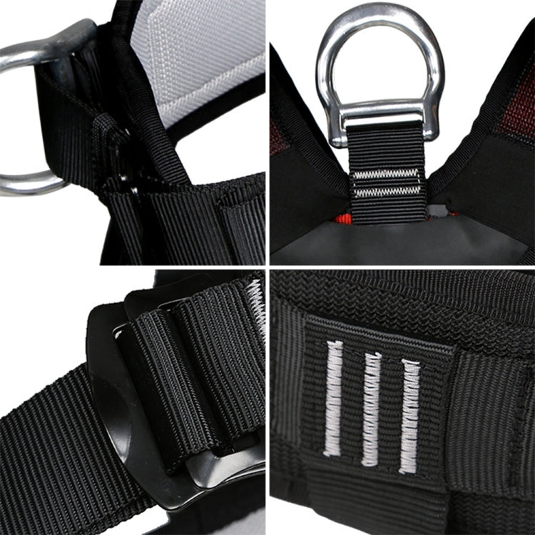 XINDA XDA9516 Outdoor Rock Climbing Polyester High-strength Wire Adjustable Downhill Whole Body Safety Belt, Whole Body Safety Belt