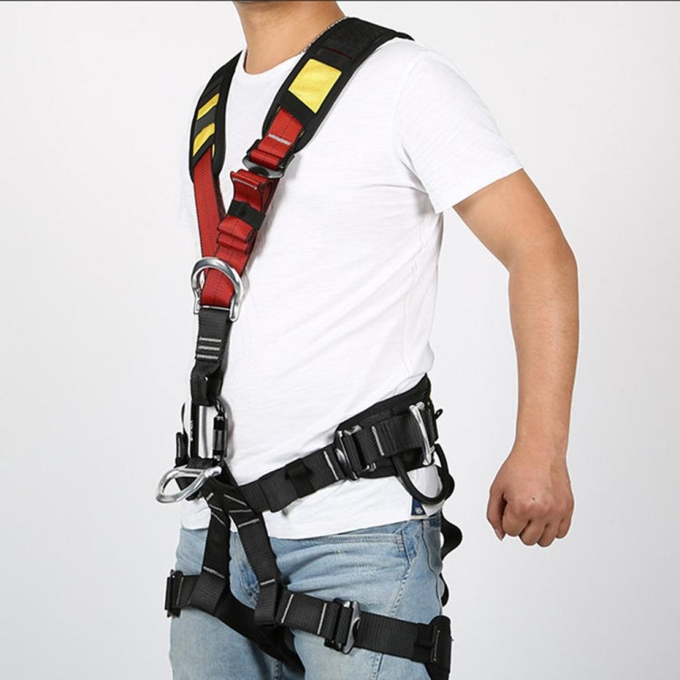 XINDA XDA9516 Outdoor Rock Climbing Polyester High-strength Wire Adjustable Downhill Whole Body Safety Belt, Whole Body Safety Belt