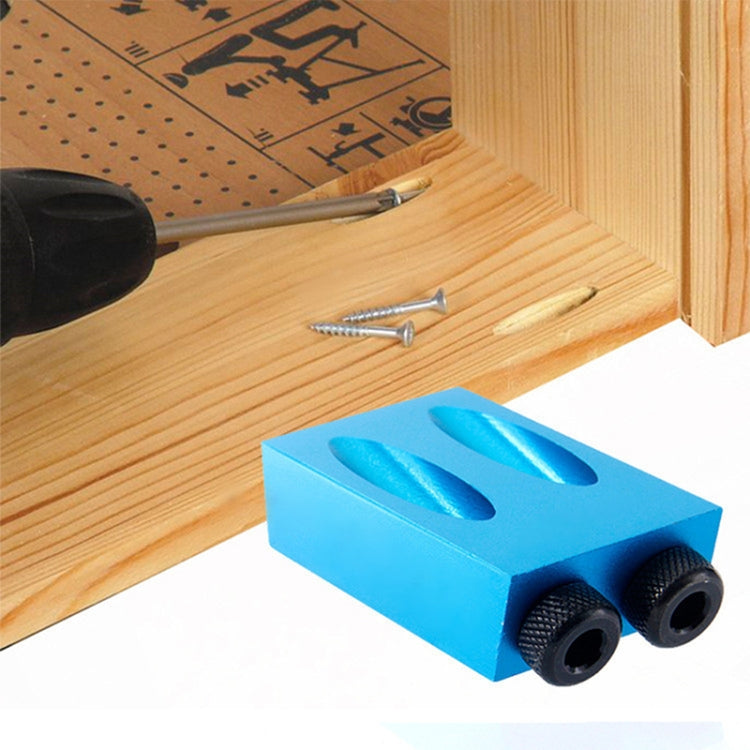 15 Degree Angular Oblique Aluminum Alloy Woodworking Hole Locator, 15 Degree Woodworking Hole Locator