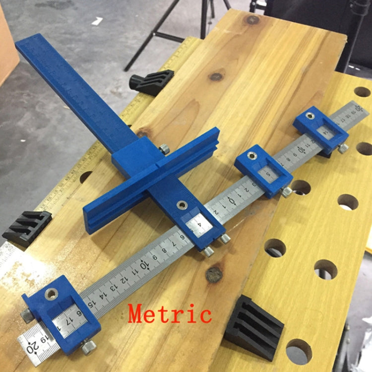 Multi-function Adjustable Furniture Cabinet Door Handle Woodworking Hole Locator, Furniture Woodworking Hole Locator