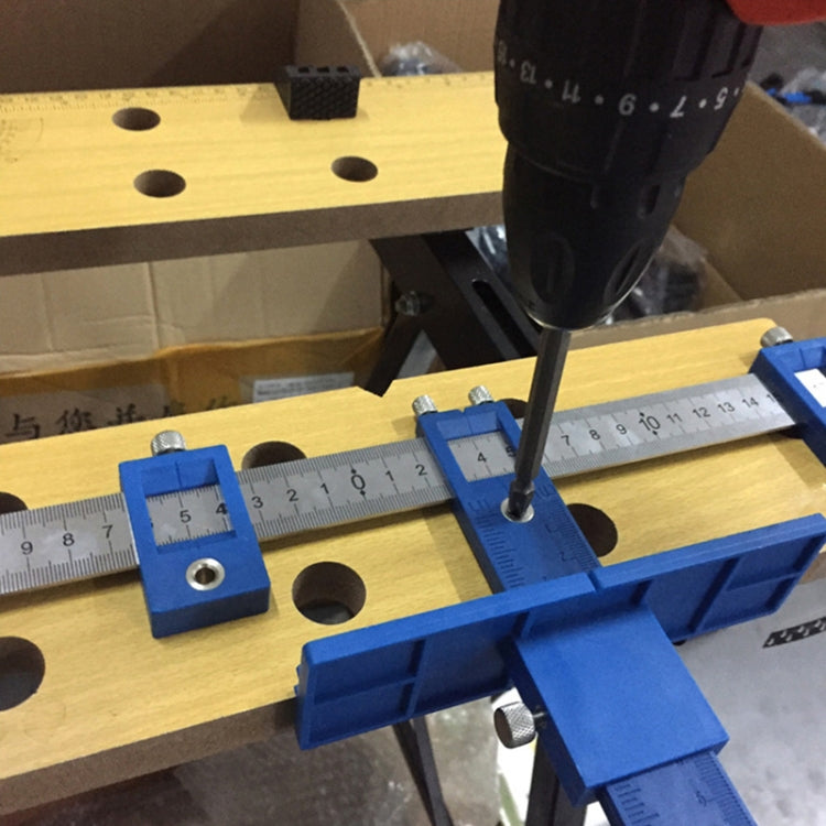 Multi-function Adjustable Furniture Cabinet Door Handle Woodworking Hole Locator, Furniture Woodworking Hole Locator