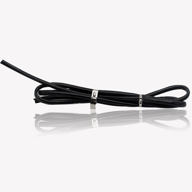 100 PCS 4.6x600mm Stainless Steel Metal Cable Ties Tie Zip Wrap Exhaust Heat Straps Induction Pipe, 4.6x600mm