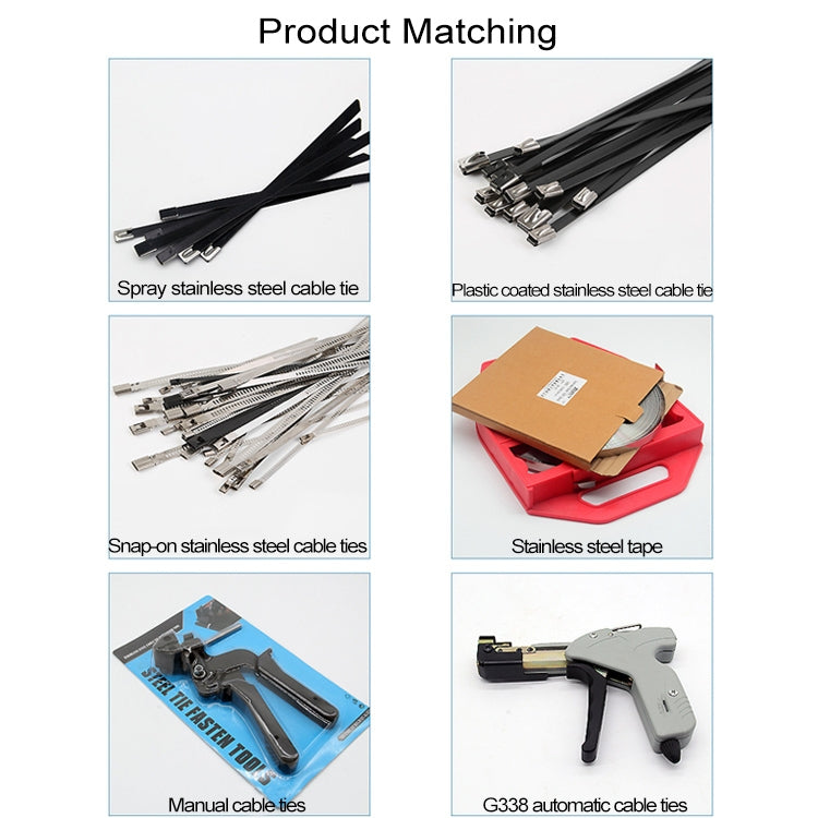 100 PCS 4.6x600mm Stainless Steel Metal Cable Ties Tie Zip Wrap Exhaust Heat Straps Induction Pipe, 4.6x600mm