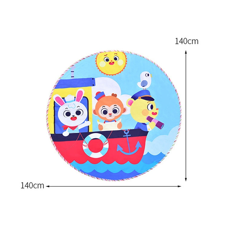 Children Cartoon Floor Mat Indoor Toy Tent Cotton Pad Crawling Mat, Diameter: 140cm,  Random Styles Delivery, Floor Mat