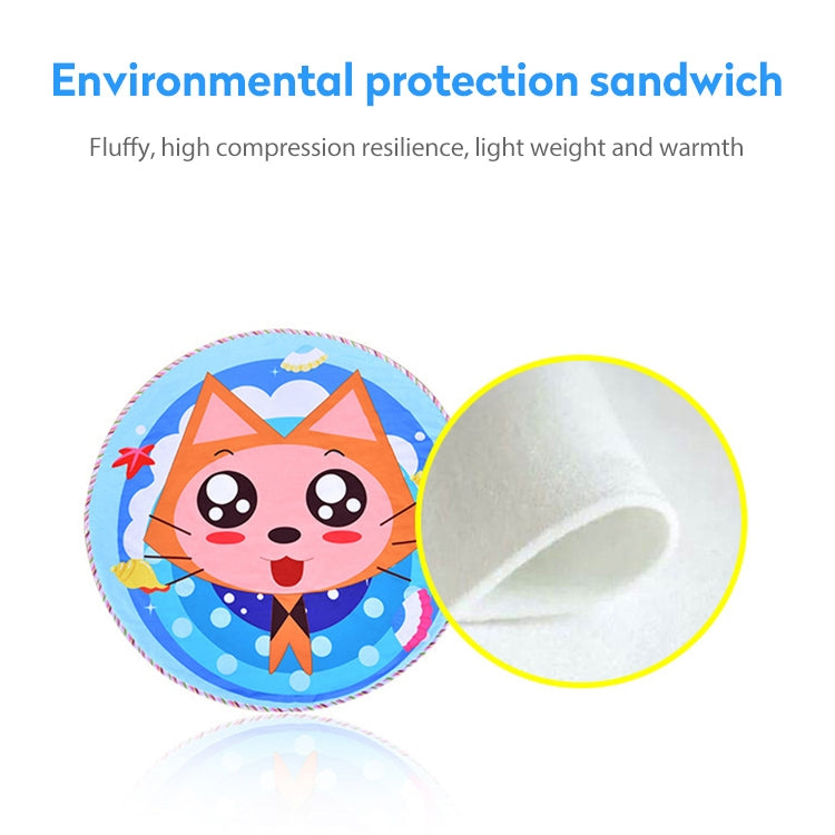 Children Cartoon Floor Mat Indoor Toy Tent Cotton Pad Crawling Mat, Diameter: 140cm,  Random Styles Delivery, Floor Mat