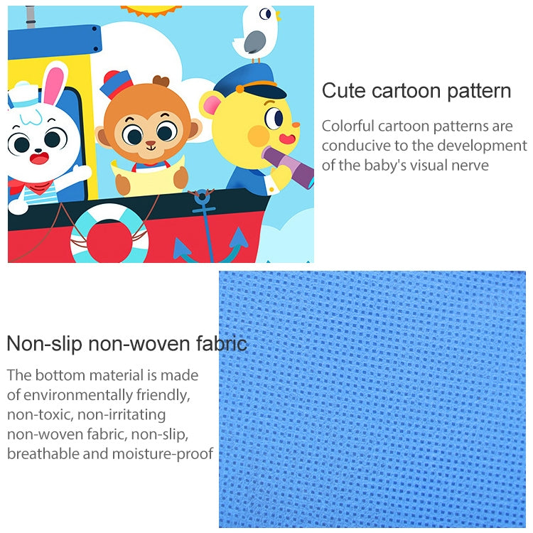 Children Cartoon Floor Mat Indoor Toy Tent Cotton Pad Crawling Mat, Diameter: 140cm,  Random Styles Delivery, Floor Mat