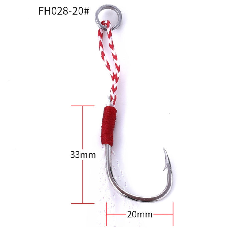 5pcs / Pack HENGJIA 20# Tied Wire Iron Hook Deep Sea Fishing Hook, 20
