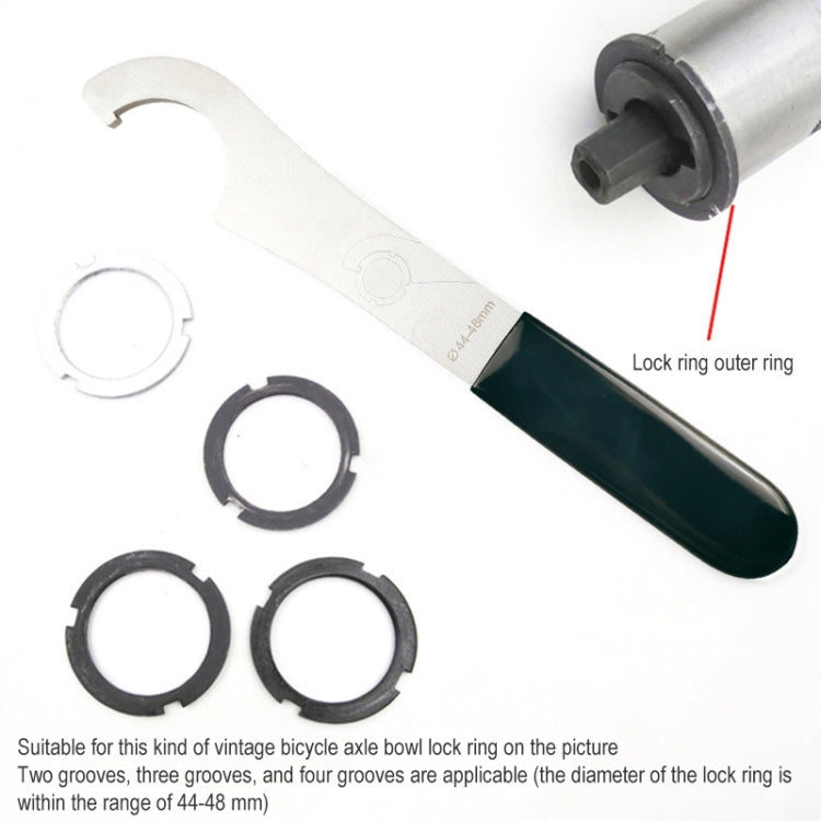 BIKERSAY BT046 Bike Bottom Bracket Tail Lock Ring Hook Wrench Repair Tool, BT046