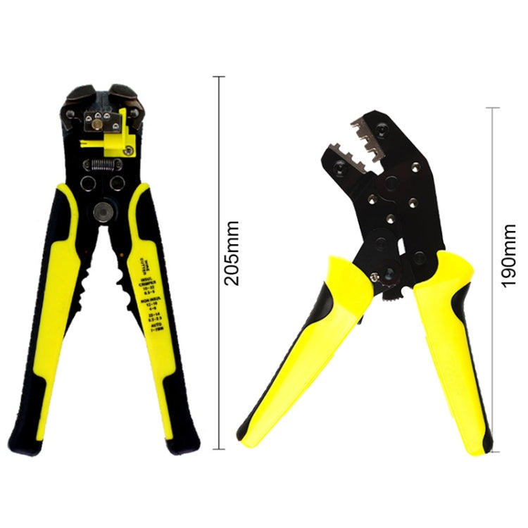 0.25-6.0mm Multi-function Wire Stripper + Carbon Steel Crimping Pliers + Storage Bag Tools Set, 0.25-6.0mm Stripper