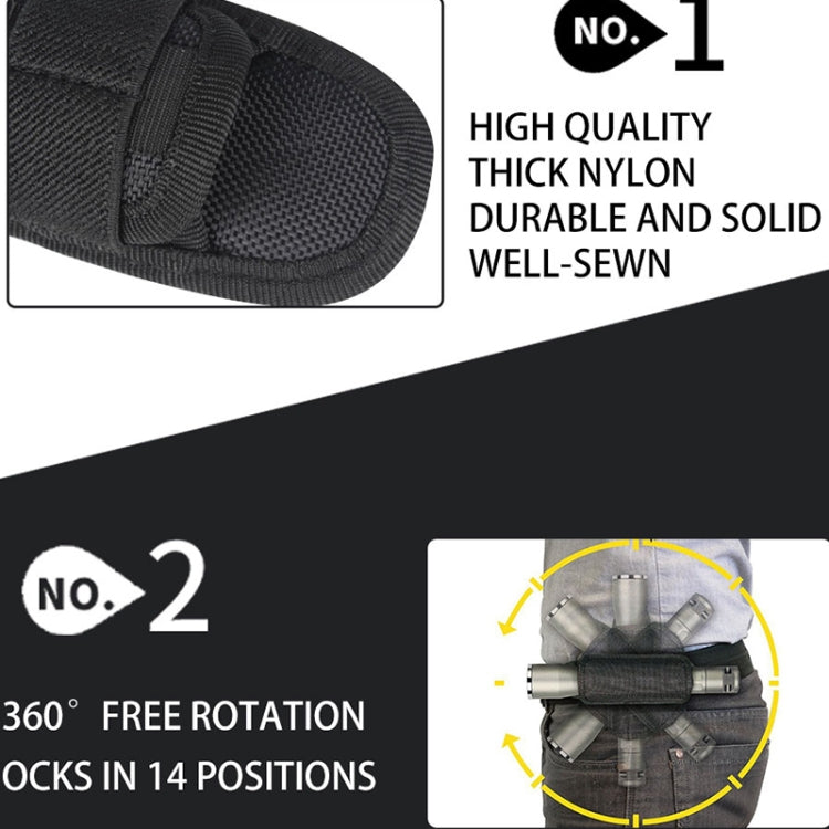 KOSIBATE H-133 Outdoor Hiking Nylon Flashlight Case