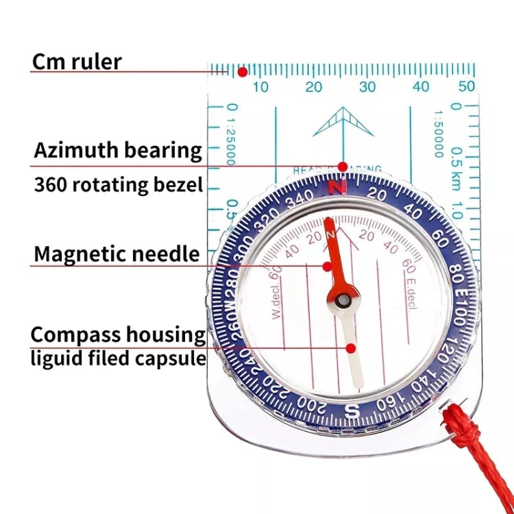 Nisa DC47-3 Outdoor Compass Map Scale, DC47-3