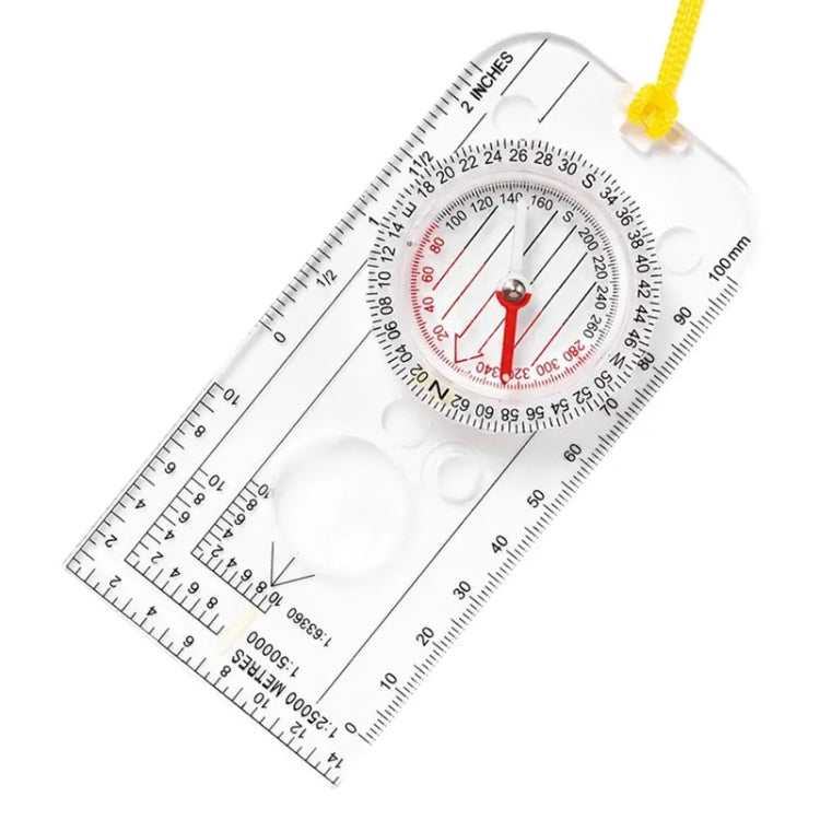 2pcs Nisa DC40-3A Outdoor Transparent Compass Map Scale, DC40-3A