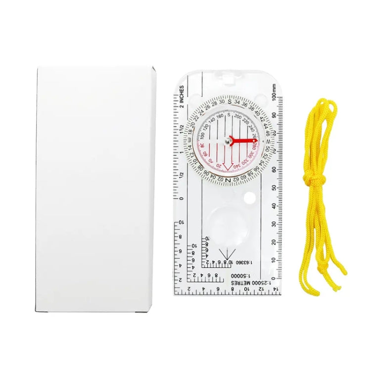 2pcs Nisa DC40-3A Outdoor Transparent Compass Map Scale, DC40-3A