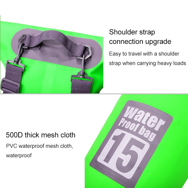 Outdoor Waterproof Dry Dual Shoulder Strap Bag Dry Sack, Capacity: 10L, 10L