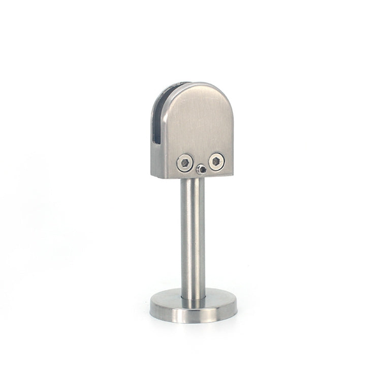 201 Stainless Steel Glass Fish Mouth Support Rod Fixing Clip with 14x60mm Rod, Specification: M, M, with 14x60mm Rod