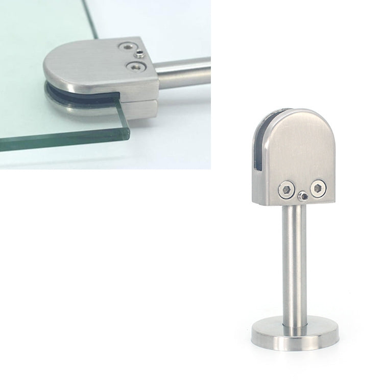 304 Stainless Steel Glass Fish Mouth Support Rod Fixing Clip with 14x60mm Rod, Specification: XL, XL, with 14x60mm Rod