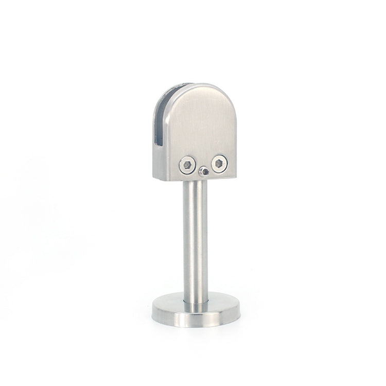 304 Stainless Steel Glass Fish Mouth Support Rod Fixing Clip with 14x80mm Rod, Specification: M, M, with 14x80mm Rod