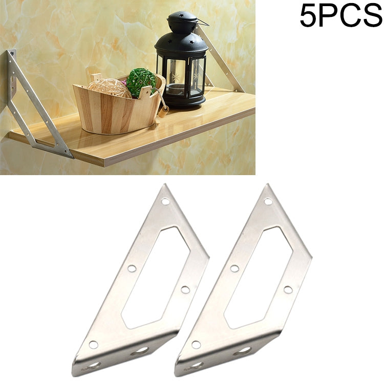 5 PCS Stainless Steel Multifunctional Angle Code 90 Degree Fixed Angle Iron, Specification: M, M 5 PCS