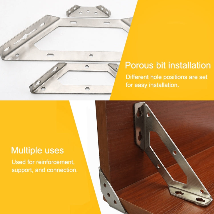 5 PCS Stainless Steel Multifunctional Angle Code 90 Degree Fixed Angle Iron, Specification: M, M 5 PCS