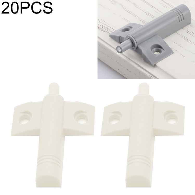 20 PCS Aircraft Shape Front Buffer Cabinet Door Anticollision Damper Shock Absorber, Front Buffer (Grey), Front Buffer (White)