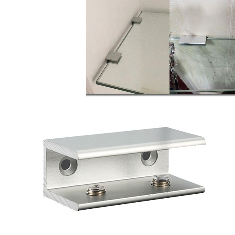 Double Hole Aluminum Alloy Glass Fixing Clip, L, 18mm, L, 18mm