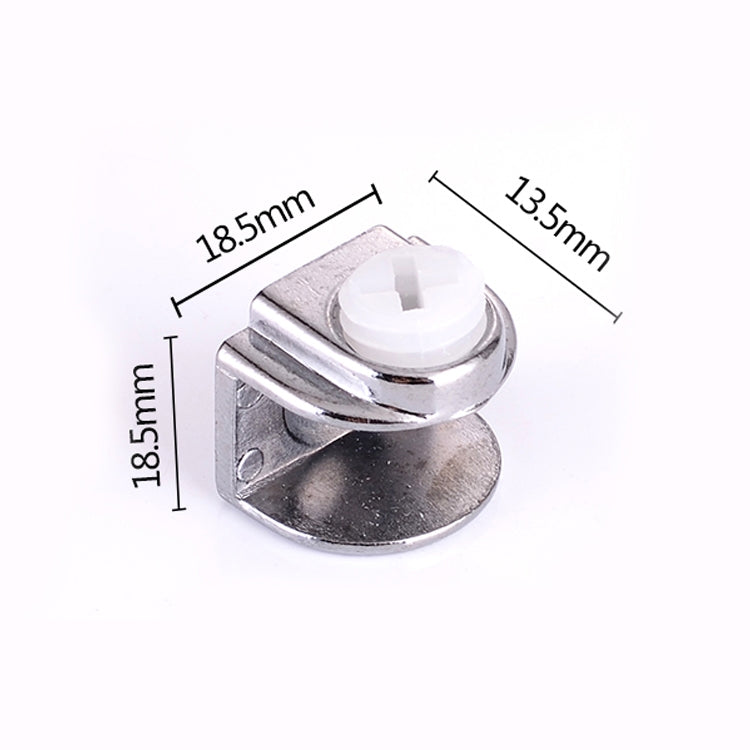 30 PCS Zinc Alloy Bright Fixed Bracket Connection Single Hole Semicircle Glass Fixing Clamp, Single Hole Semicircle