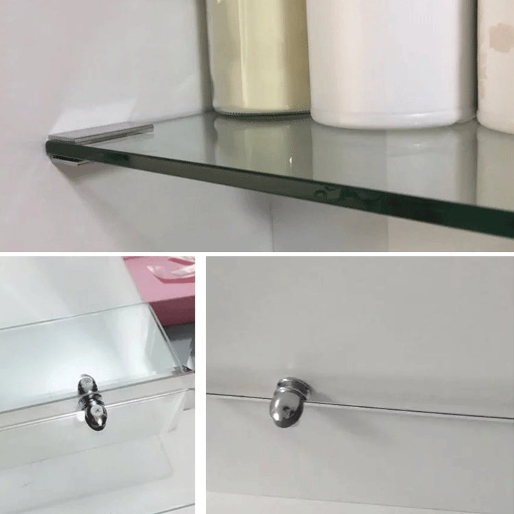 10 PCS Zinc Alloy Bright Fixed Bracket Connection Semicircle Glass Fixing Clamp, Size: M, Semicircle, Size: M