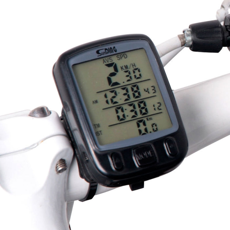 SUNDING 563A Bike Bicycle Waterproof Wired LCD Screen Luminous Mileage Speedometer Odometer, Chinese Version, 563A, Chinese Version