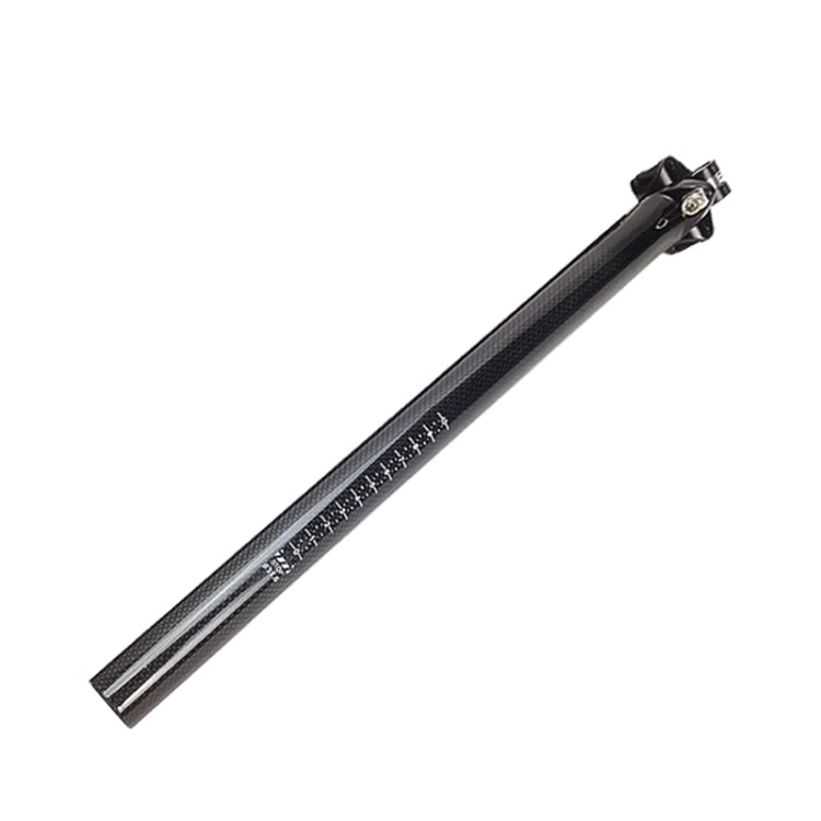 TOSEEK 3K Carbon Fiber Mountain Bike Road Bike Bicycle Seat Tube Seatpost Seat Fitting Seat Pole Bicycle Fittings, Size: 31.6x400mm, 31.6x400mm