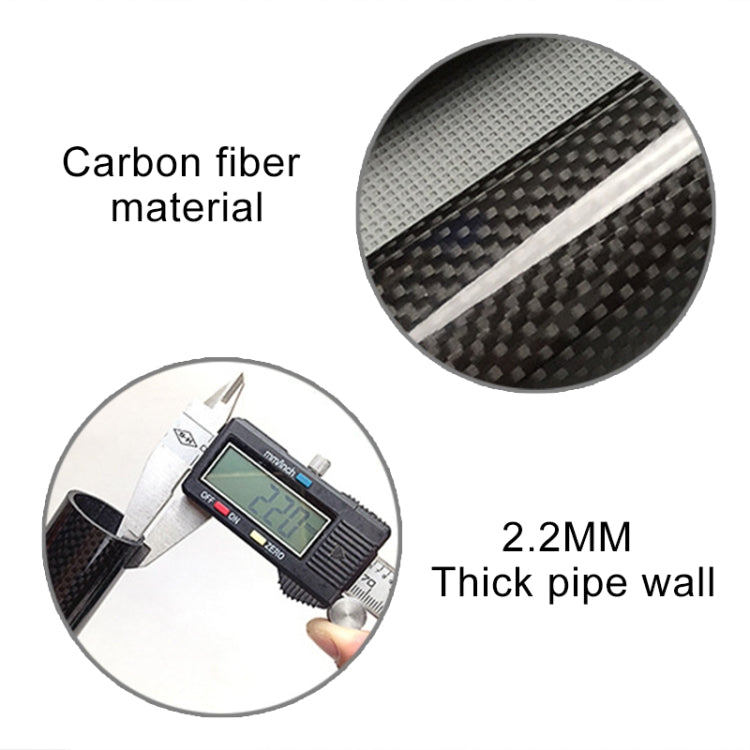 TOSEEK 3K Carbon Fiber Mountain Bike Road Bike Bicycle Seat Tube Seatpost Seat Fitting Seat Pole Bicycle Fittings, Size: 31.6x400mm, 31.6x400mm