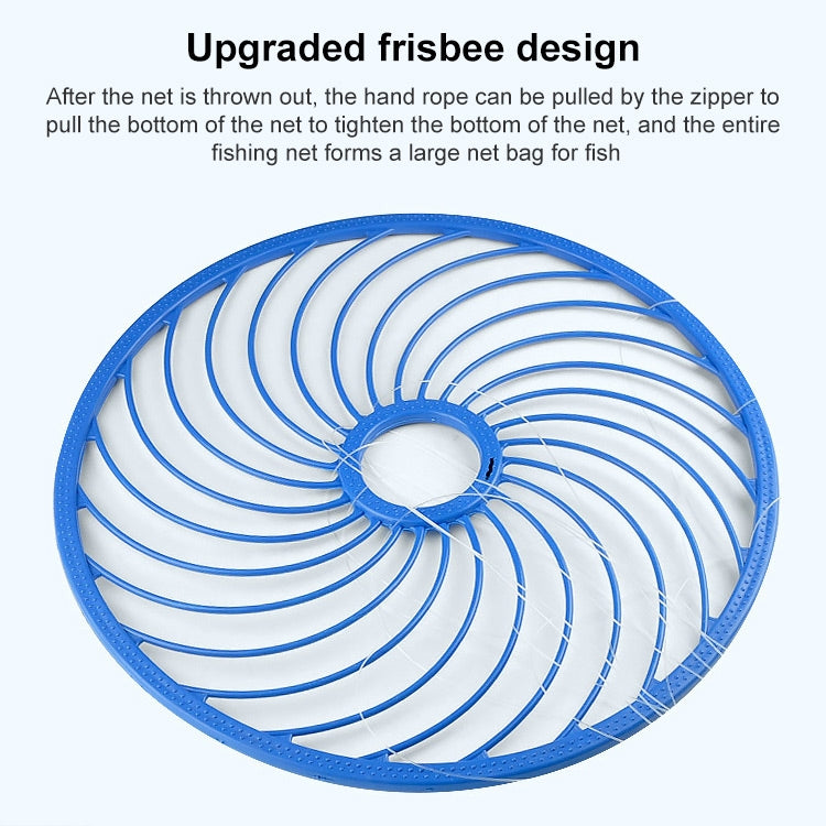 360 Flying Disc Monofilament Fishing Net, Height: 1.8m, 360 Flying Disc Monofilament