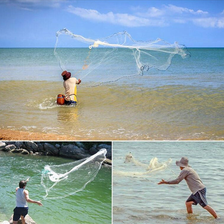 360 Flying Disc Monofilament Fishing Net, Height: 1.8m, 360 Flying Disc Monofilament