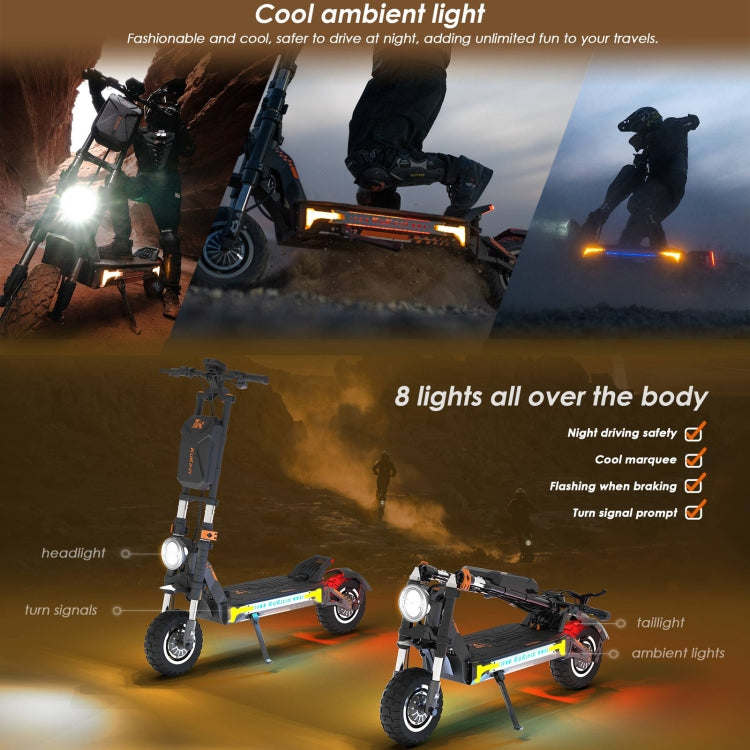 Kukirin G4 Max 12 inch Tires 3200W 60V 35.2AH Three-speed Folding Electric Offroad Scooter with LED Display, G4 Max