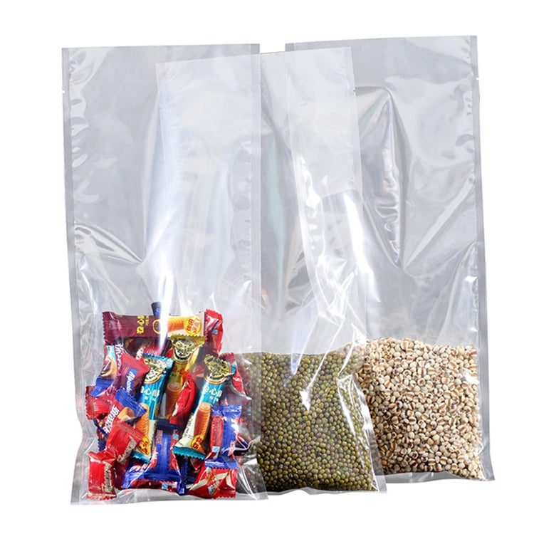 100 PCS Food Vacuum Packaging Transparent Plastic Bag Nylon Fresh-keeping Bag, Size: 25cm x 35cm, Size: 12cm x 17cm