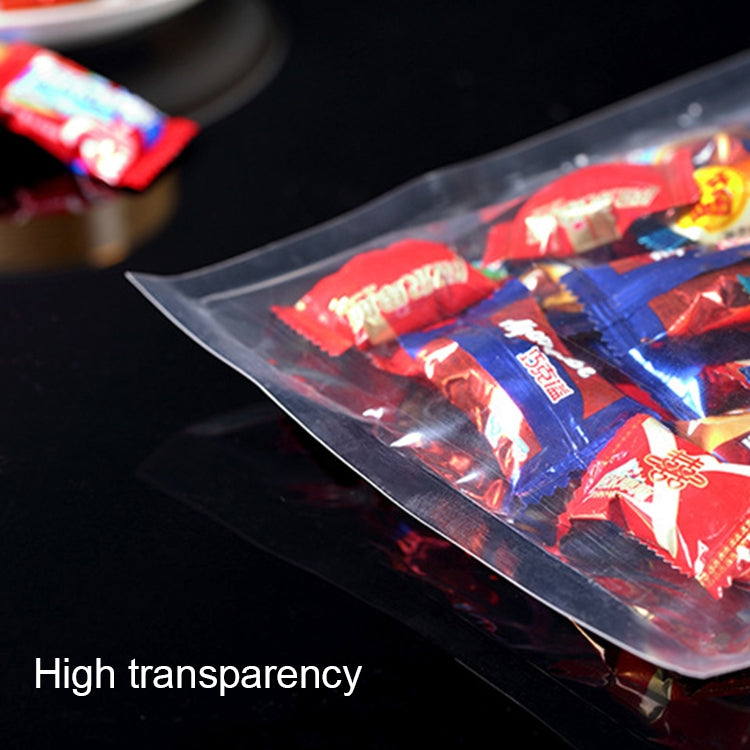 100 PCS Food Vacuum Packaging Transparent Plastic Bag Nylon Fresh-keeping Bag, Size: 25cm x 35cm, Size: 8cm x 15cm