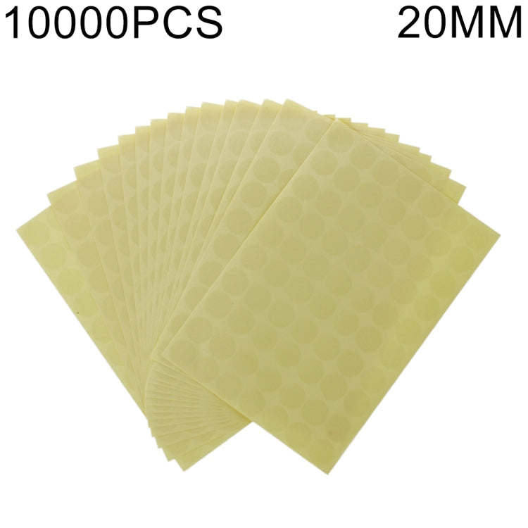 10000 PCS Transparent Round Shape Self-adhesive Sealing Sticker, Diameter: 20mm, Diameter: 20mm