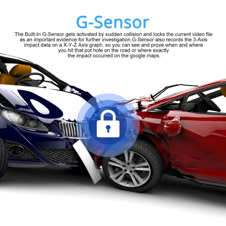 GS63H Car DVR Camera 2.4 inch LCD Screen HD 2880 x 2160P 150 Degree Wide Angle Viewing, Support Motion Detection / TF Card / G-Sensor / GPS / WiFi / HDMI, GS63H
