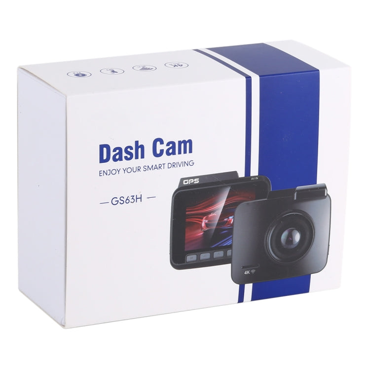 GS63H Car DVR Camera 2.4 inch LCD Screen HD 2880 x 2160P 150 Degree Wide Angle Viewing, Support Motion Detection / TF Card / G-Sensor / GPS / WiFi / HDMI, GS63H