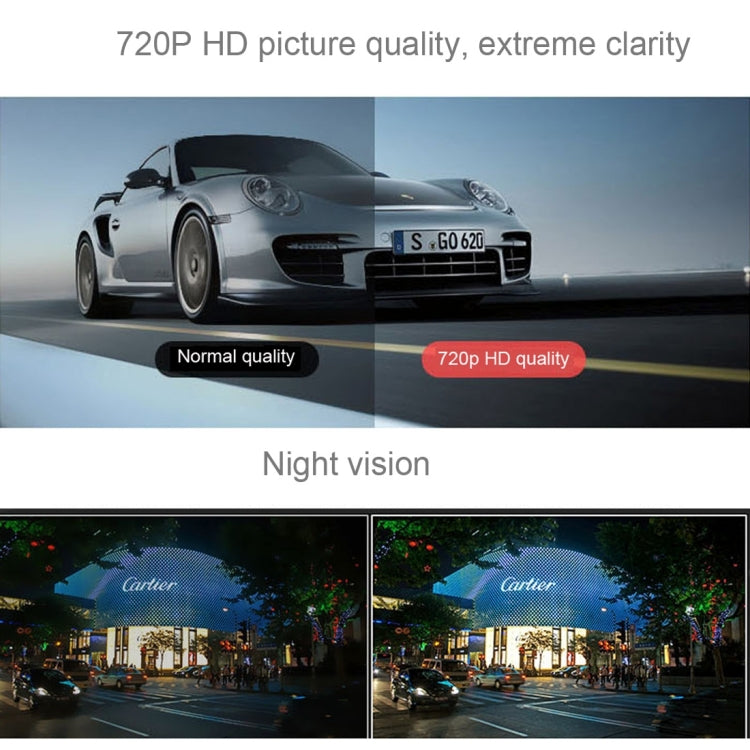 Generalplus 720P VGA 2.4 inch LCD Screen Display Car DVR Recorder, Support Loop Recording / Motion Detection / Night Vision Function, 2.4 inch