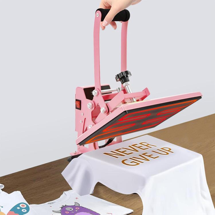 Hand Stamping Machine T-Shirt Clothes Heat Transfer, Size: 23x30cm, US Plug, POD Machine US Plug