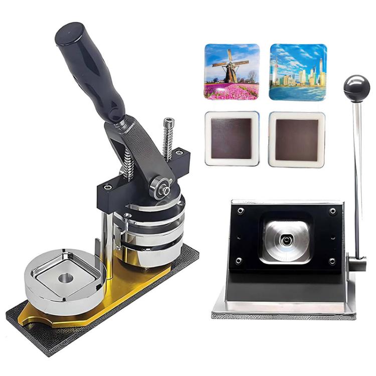 Square Badge DIY Making Machine, Size: 50x50cm