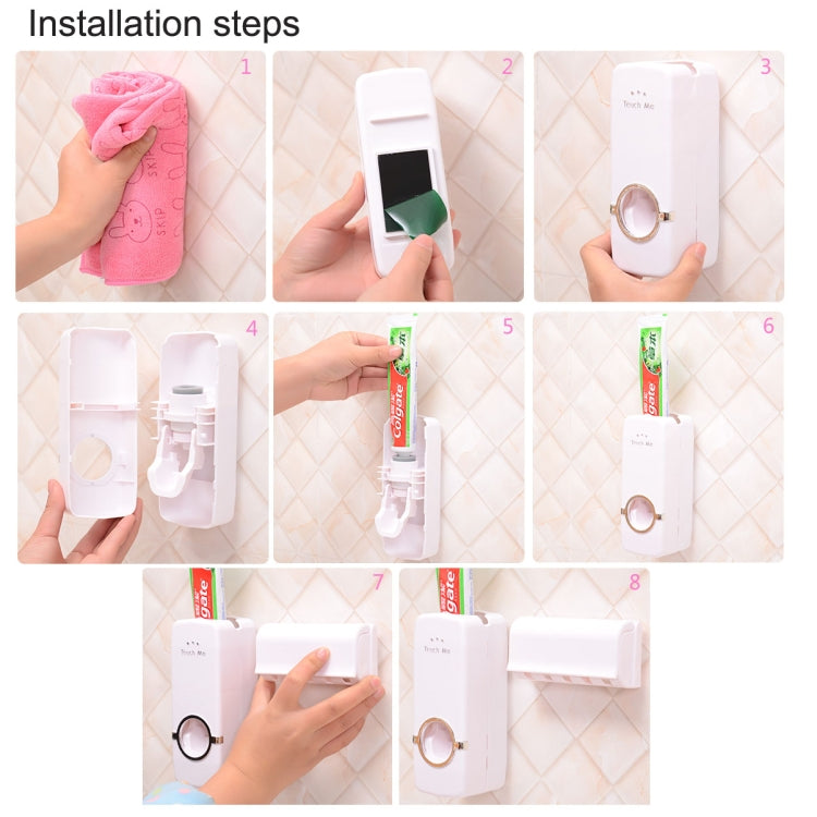 Automatic Toothpaste Dispenser With Toothbrush Holder, Toothpaste Dispenser With Toothbrush Holder