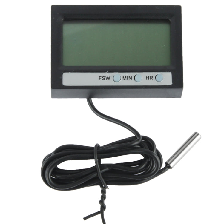 Dual Way (Indoor and Outdoor) LCD Digital Thermometer with Clock Display Function, TM-2 , TM-2