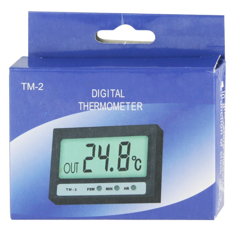 Dual Way (Indoor and Outdoor) LCD Digital Thermometer with Clock Display Function, TM-2 , TM-2