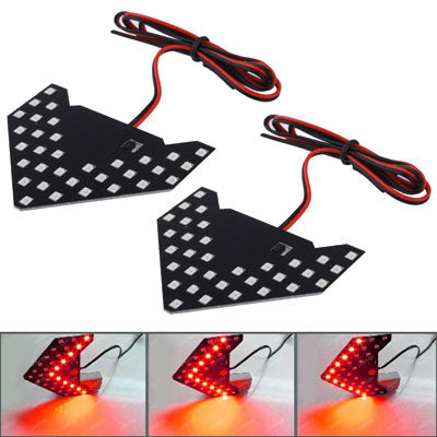 Universal Amber Sequential Blue 33 LED 3528 SMD Arrows Light for Car Side Mirror Turn Signal , S-CMS-0160BE, S-CMS-0160R, S-CMS-0160Y