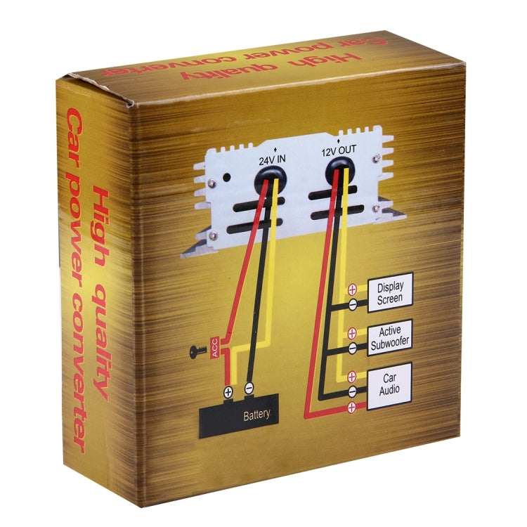 DC 24V to 12V Car Power Step-down Transformer, Rated Output Current: 30A, 30A Car Power Step-down Transformer