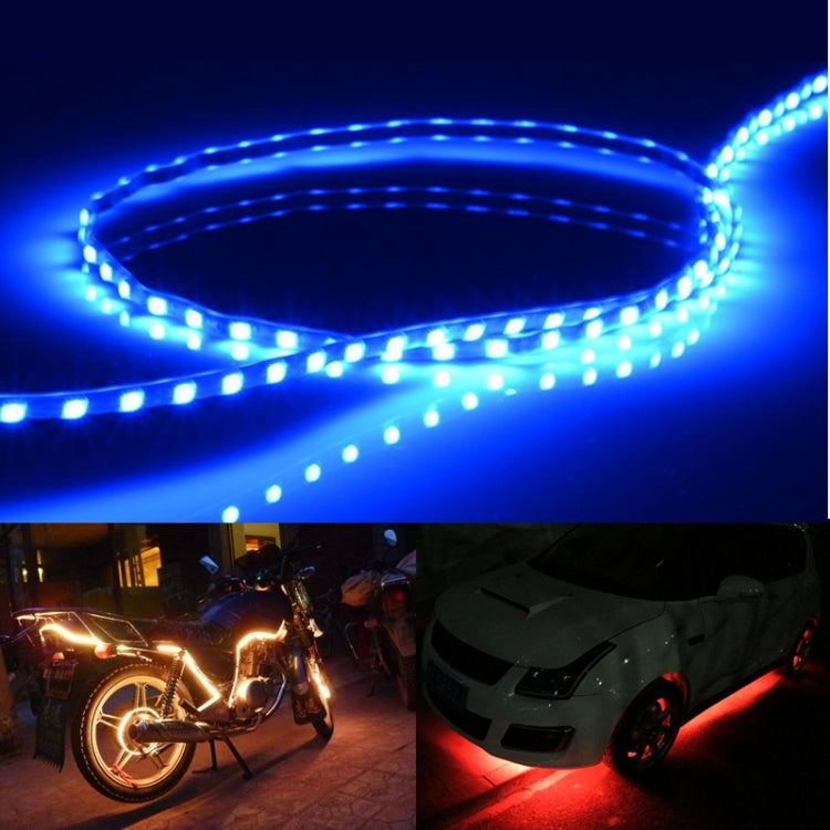 5 PCS Flow Style 45 LED 3528 SMD Waterproof Flexible Car Strip Light for Car Decoration, DC 12V, Length: 45cm, 45cm Red, 45cm White, 45cm Yellow, 45cm Dark Blue, 45cm Green, 45cm Ice Blue, 45cm Pink