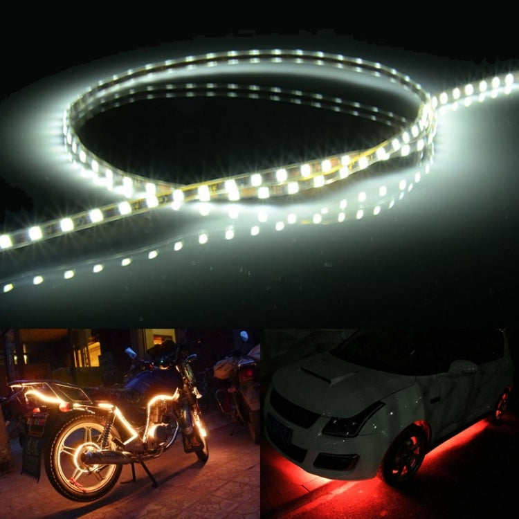 5 PCS Flow Style 45 LED 3528 SMD Waterproof Flexible Car Strip Light for Car Decoration, DC 12V, Length: 45cm, 45cm Red, 45cm White, 45cm Yellow, 45cm Dark Blue, 45cm Green, 45cm Ice Blue, 45cm Pink